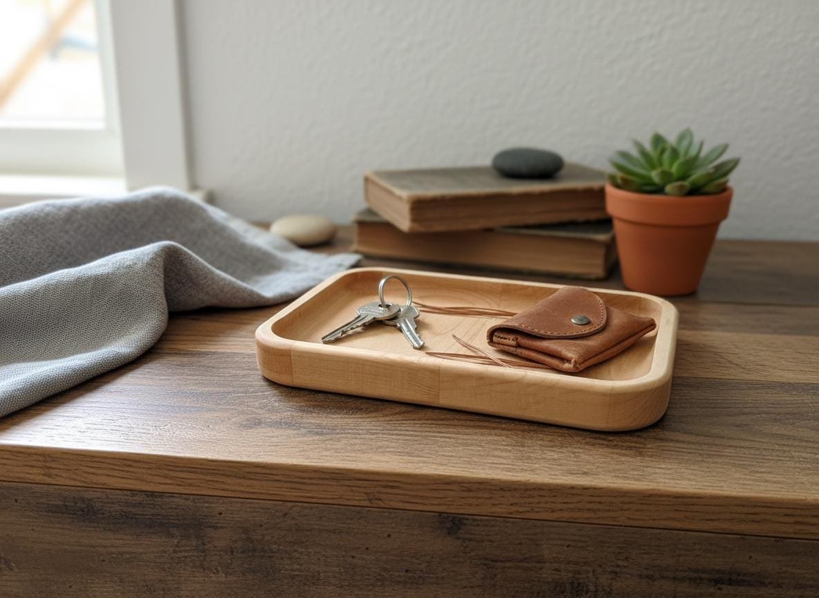 Maple Valet Tray, Catchall Tray, Organizer for Everyday Essentials - Image 18