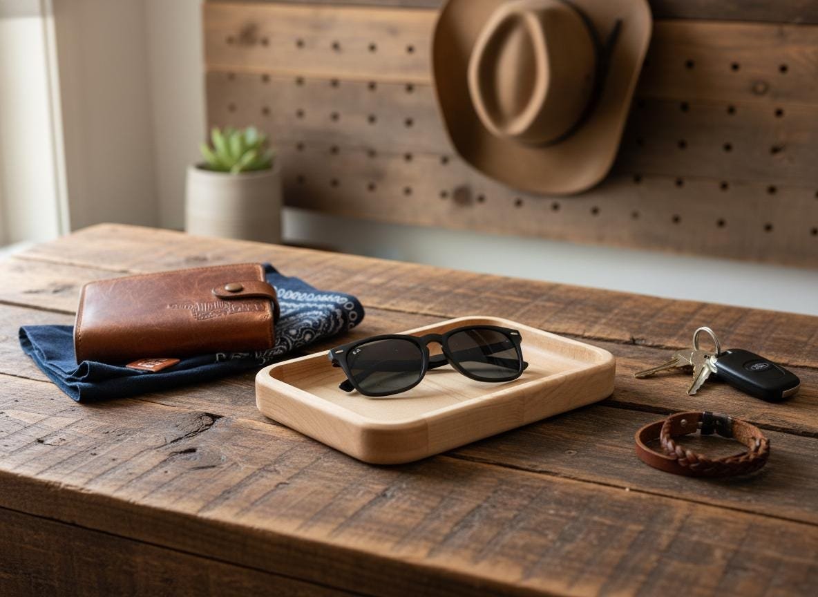 Maple Valet Tray, Catchall Tray, Organizer for Everyday Essentials - Image 19