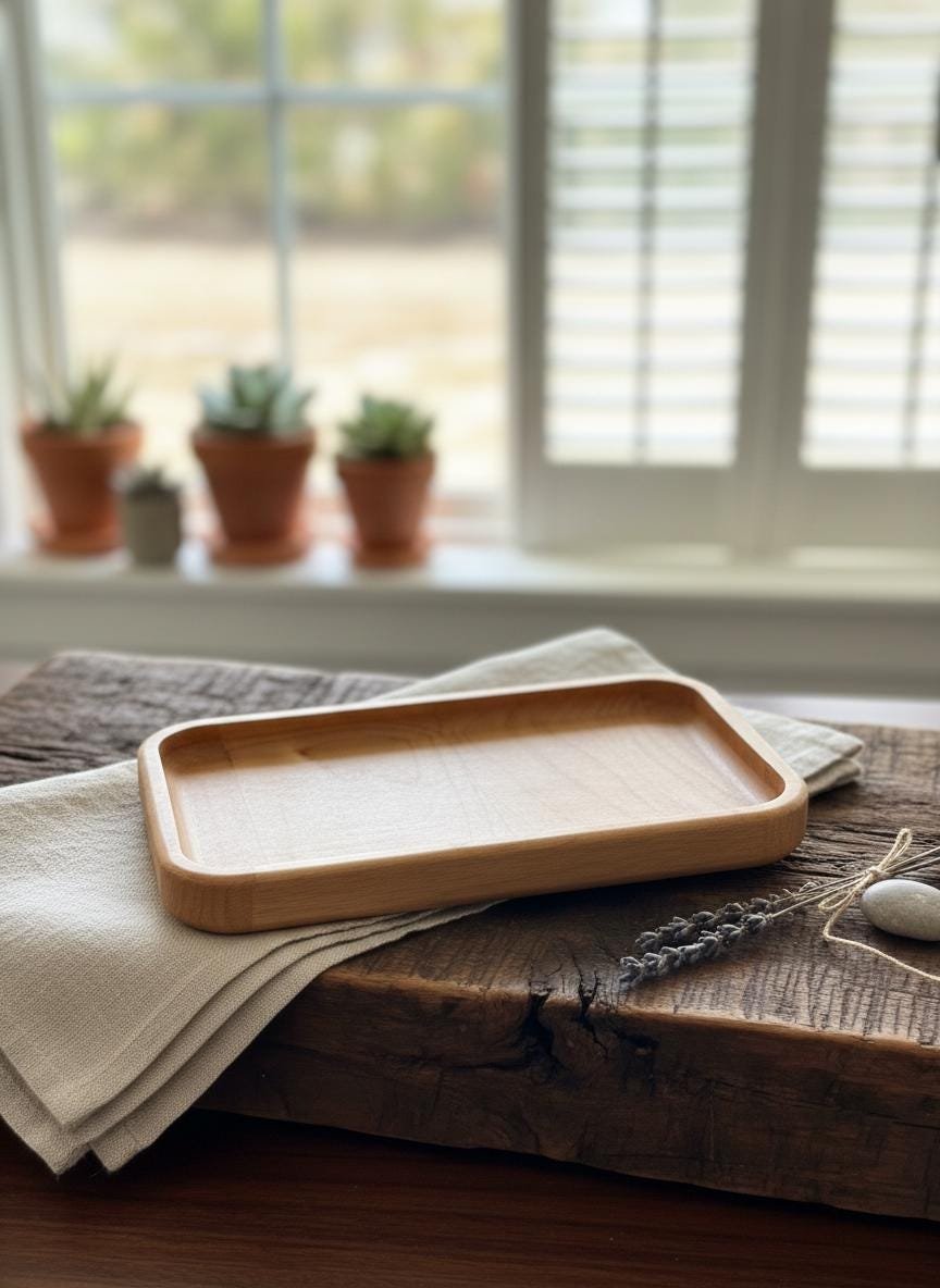 Maple Valet Tray, Catchall Tray, Organizer for Everyday Essentials - Image 20