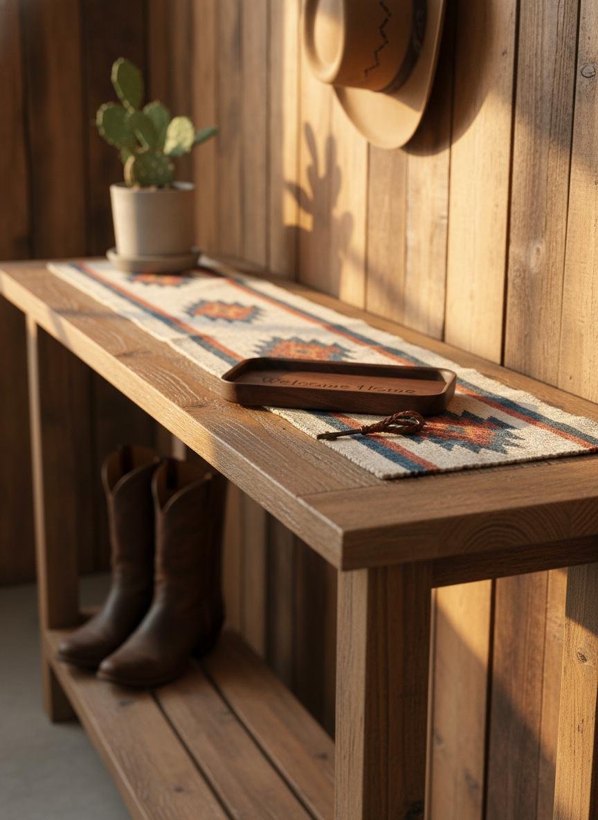 Black Walnut Welcome Home Catchall Tray, Engraved Wood Entryway Key Valet Tray - Image 18